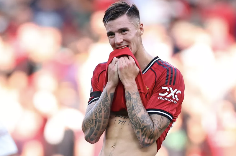 Sesko nhiều khả năng sẽ đá chính ở trận MU gặp Fulham tại vòng tới - Ảnh: @futbolhub7