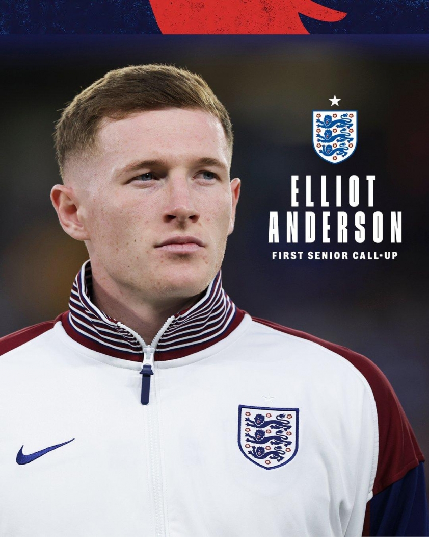 Fan chờ đợi trận ra mắt của Elliot Anderson cho ĐT Anh - Ảnh: @England