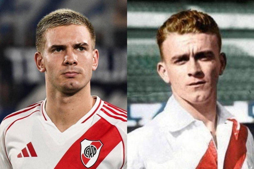 Mastantuono đã tiết lộ Di Stefano là thần tượng truyền cảm hứng cho mình (Ảnh: Real Maroc).