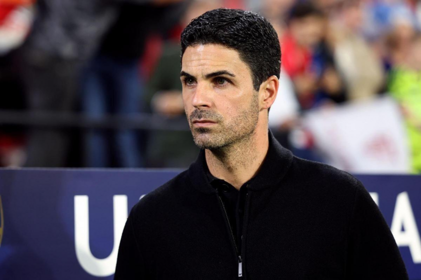 Mikel Arteta cho rằng Arsenal chỉ thua bởi khoảnh khắc thiên tài của Szoboszlai (Ảnh: AP).