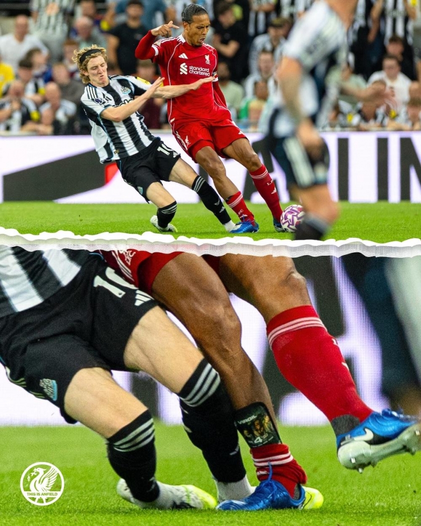 Anthony Gordon xin lỗi Virgil van Dijk 692315