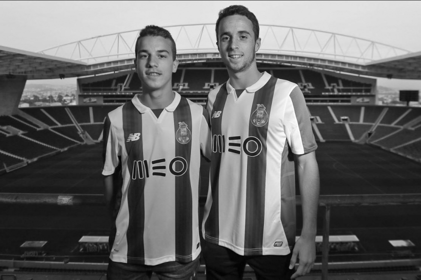 Hai anh em nhà Jota trong màu áo Porto (Ảnh: FC Porto)