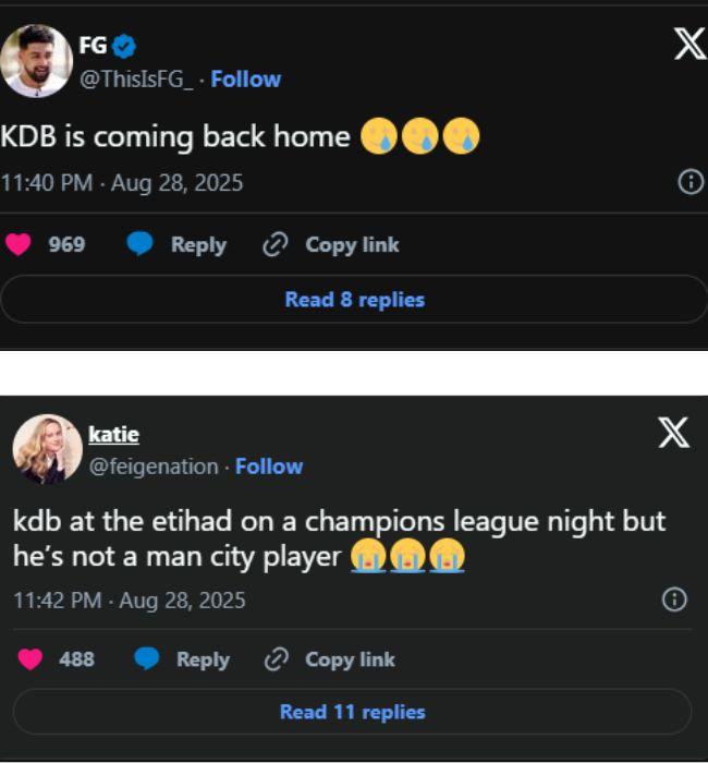 Cảm xúc của cđv Man city trước màn tương phùng thú vị.