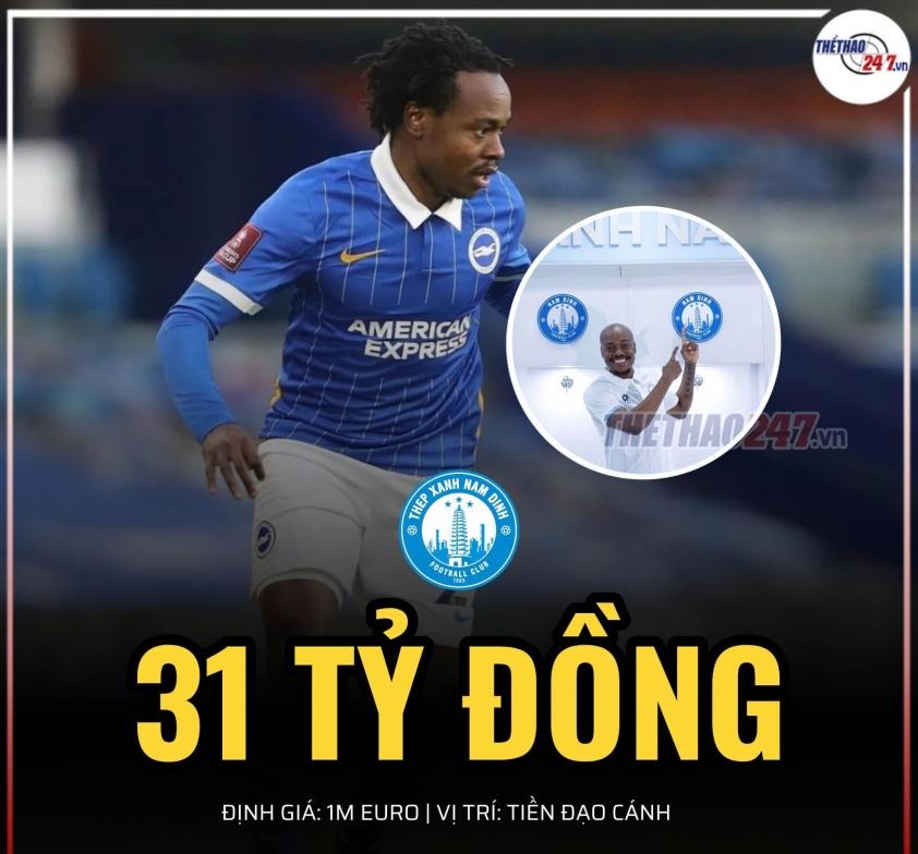 Ngoại binh bom tấn của đội bóng thành Nam.
