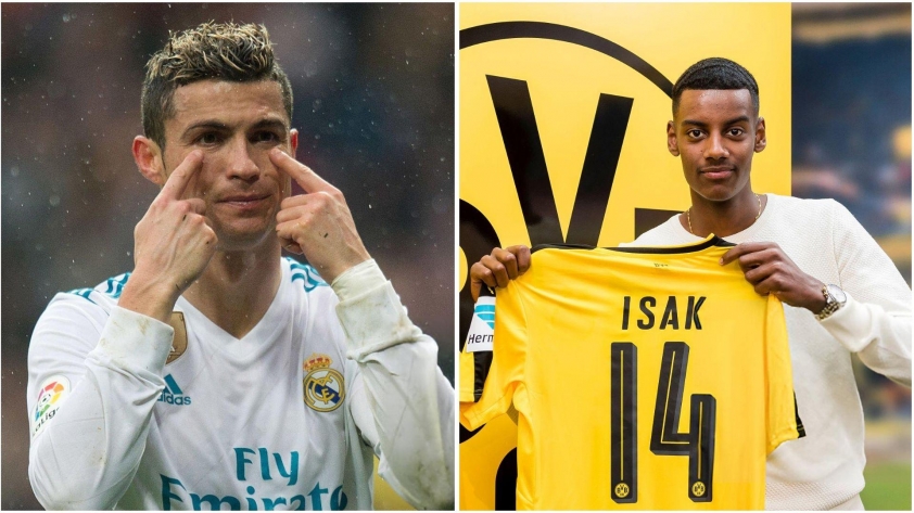 Alexander Isak suýt nữa làm đồng đội Ronaldo 697010