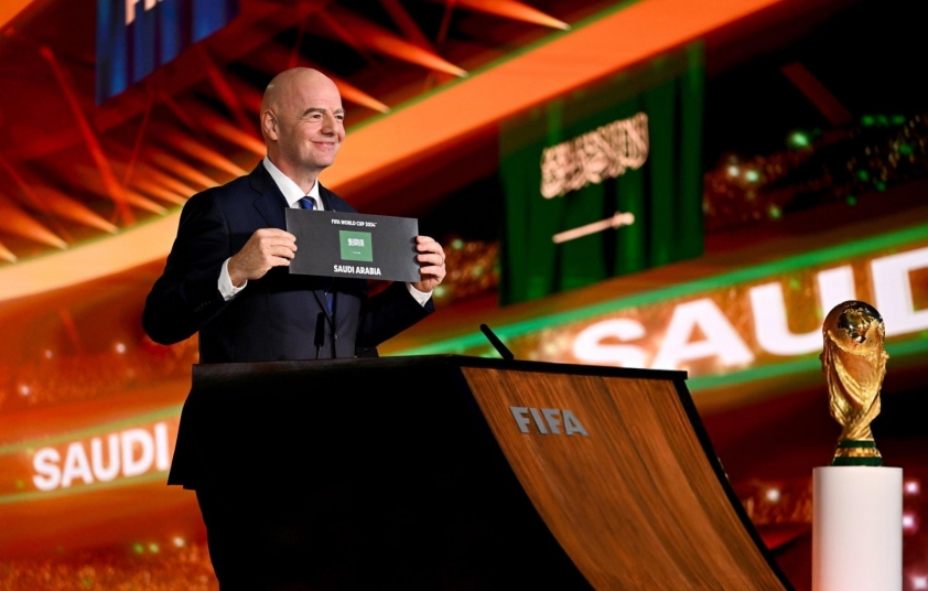 FIFA công bố Ả Rập Xê Út là nước chủ nhà đăng cai World Cup 2034. Ảnh: Getty