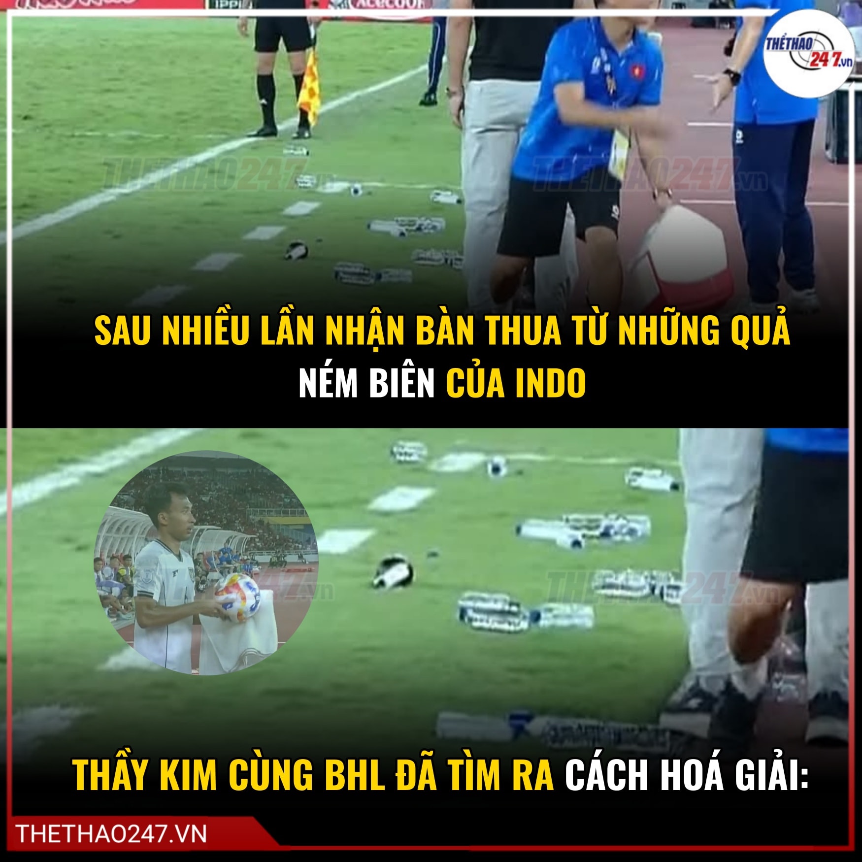 Có thể là hình ảnh về 7 người và văn bản cho biết 'И T THETиA- Zvn SAU NHIỀU LẦN NHẬN BÀN THUA TỪ NHỮNG QUẢ NÉM BIÊN CỦA INDO THETHA0247.VN VN THẦY KIM CÙNG BHL ĐÃ TÌM RA CÁCH HOA GIẢI:'