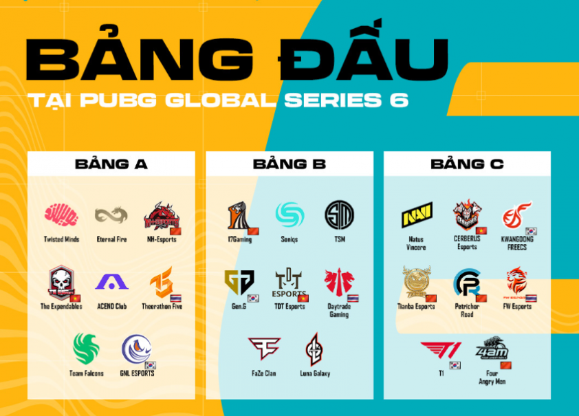 Lịch thi đấu PUBG Global Series 6 (PGS 6) mới nhất 549877