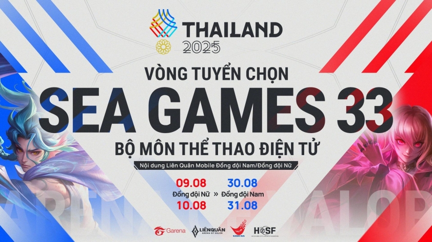 Lịch thi đấu Vòng Tuyển Chọn SEA Games 33 - Liên Quân Mobile 679281