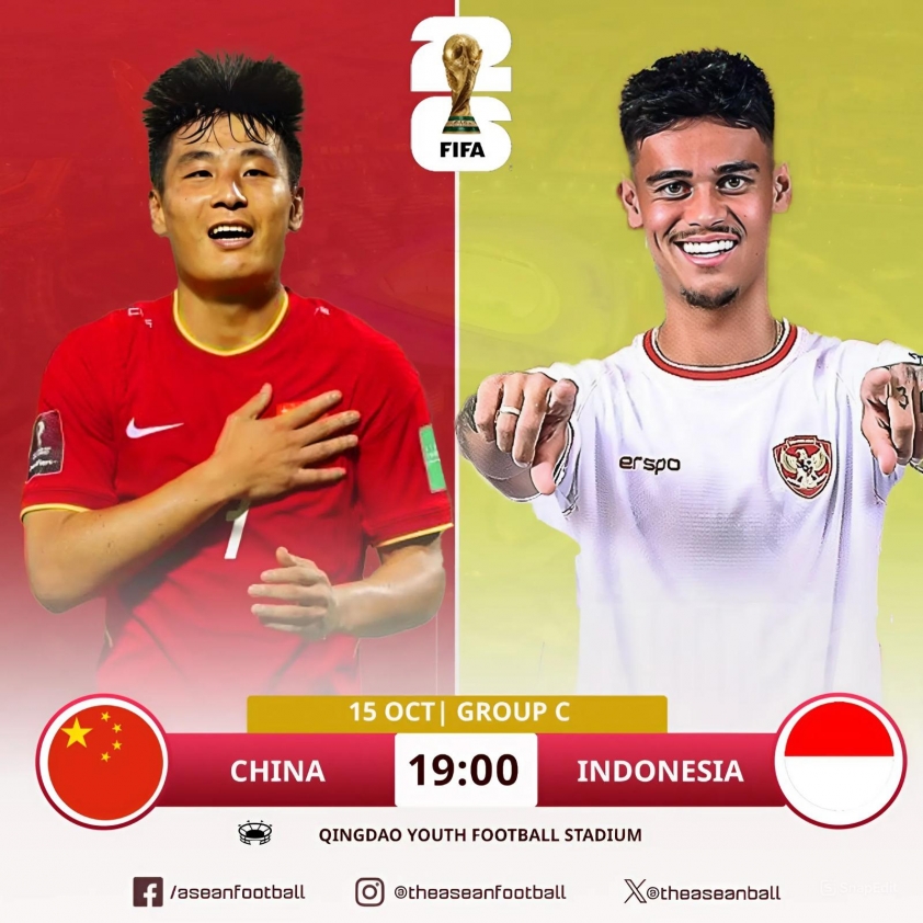 Trực tiếp Trung Quốc vs Indonesia, 19h00 hôm nay 15/10 542553