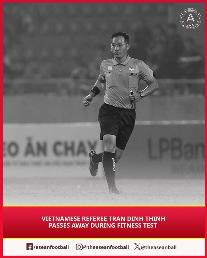 VPF, VFF bàng hoàng trước sự ra đi của trọng tài Trần Đình Thịnh 677718