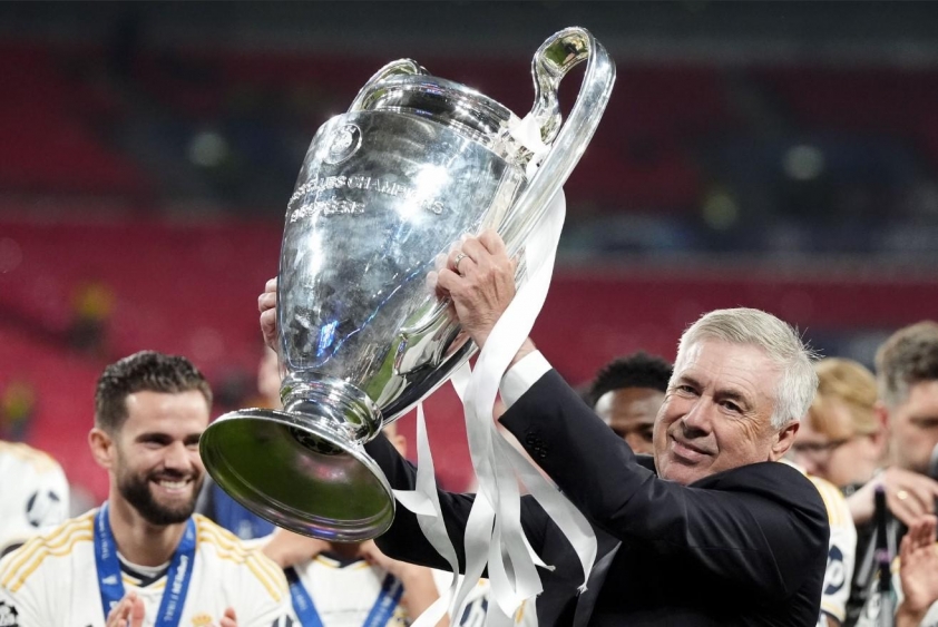 Ancelotti trở thành HLV thành công nhất lịch sử Cúp C1 (Ảnh: Getty).