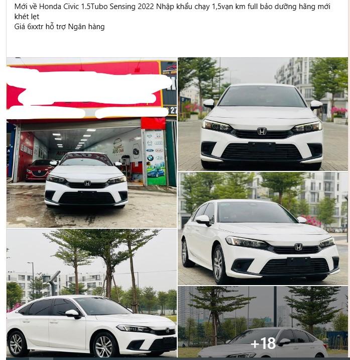 Bất ngờ với mức giá rao bán khó tin của Honda Civic 2022 sau 2 năm lăn bánh 552358