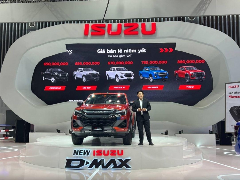 Isuzu D-Max facelift ra mắt tại VMS 2024, giá khởi điểm chỉ từ 650 triệu đồng 546206