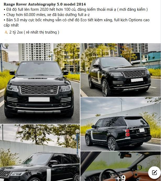 Range Rover Autobiography 2014 bất ngờ rao bán chỉ hơn 2 tỷ đồng sau 10 năm lăn bánh  549695