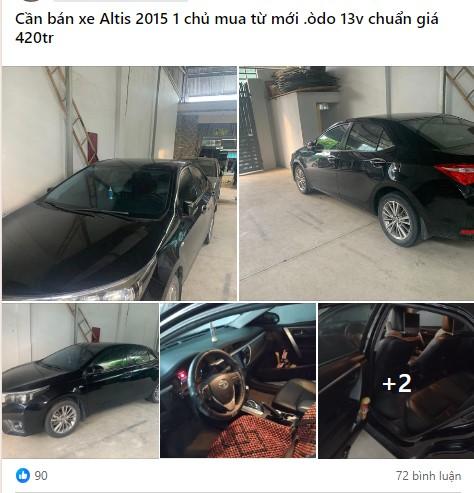 Toyota Corolla Altis 2015 rao bán khó tin sau 9 năm sử dụng 544505