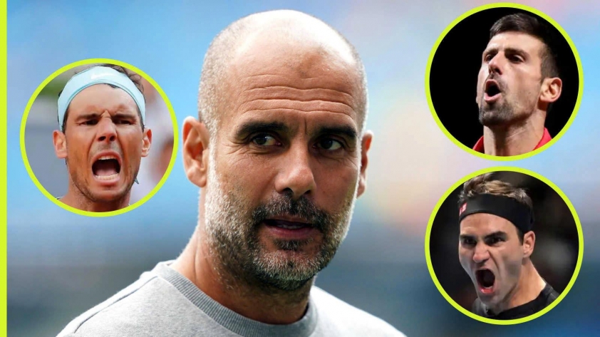 Pep Guardiola ca ngợi bộ ba vĩ đại Rafael Nadal, Roger Federer và Novak Djokovic 544786