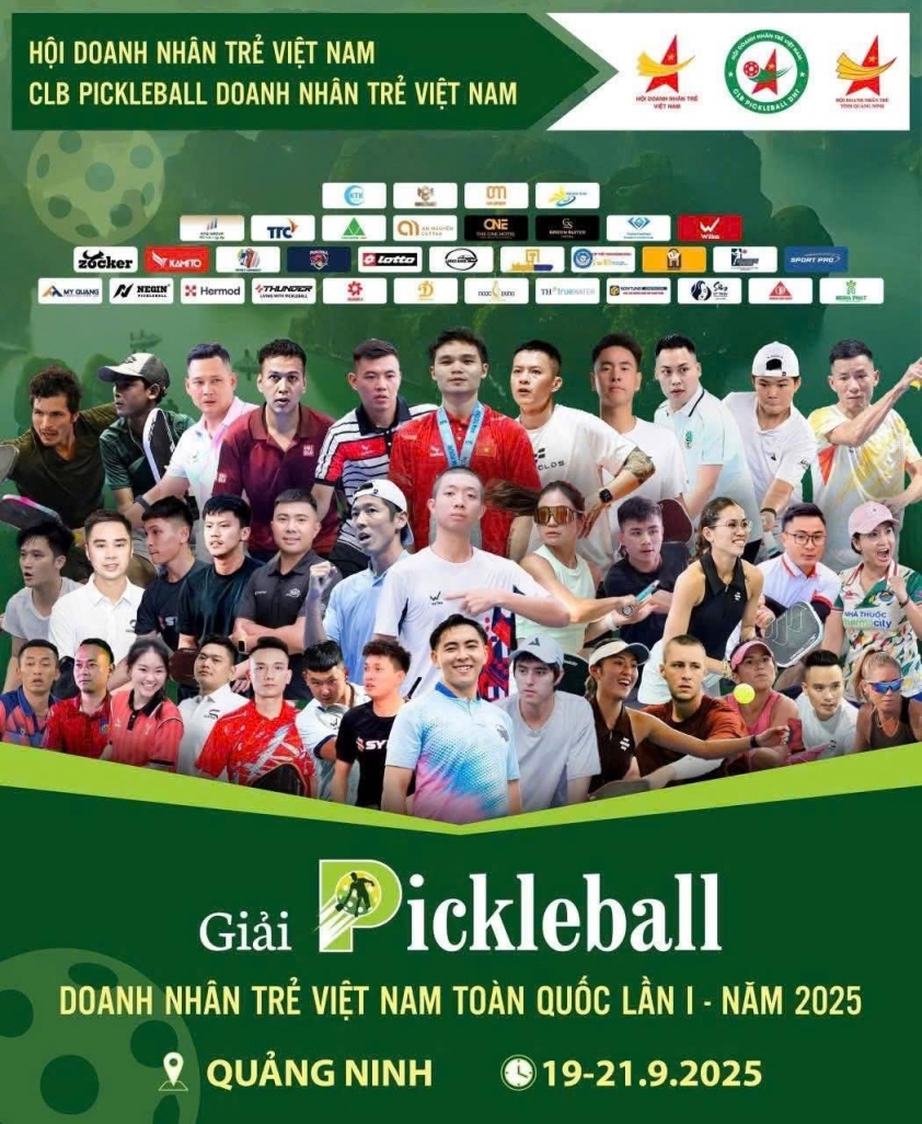 Khai mạc giải Pickleball doanh nhân trẻ toàn quốc: Sôi động, gắn kết, đầy hứng khởi 708439