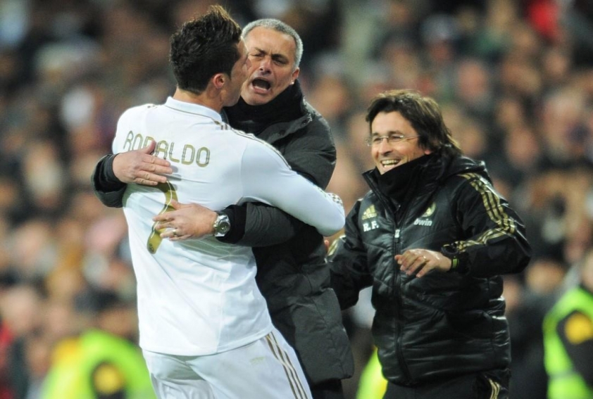 Mourinho và Ronaldo từng là thầy trò ngày còn ở Real Madrid.