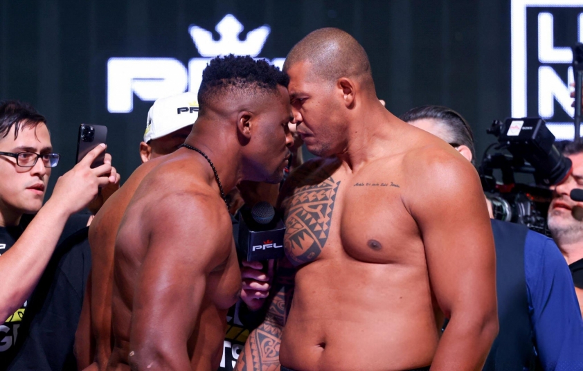 Ngannou 'nhẹ kí' hơn Ferreira trước ngày trở lại sàn MMA  544451