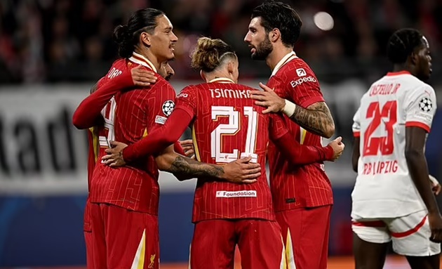 Liverpool hiện đang đứng đầu Premier League và <a href='https://thethao365.me/champions-league.htm' target='_blank'>Champions League</a>